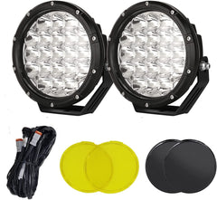 BIGLION.X round LED offroad light 7-inch with 32000 lm for rugged trails