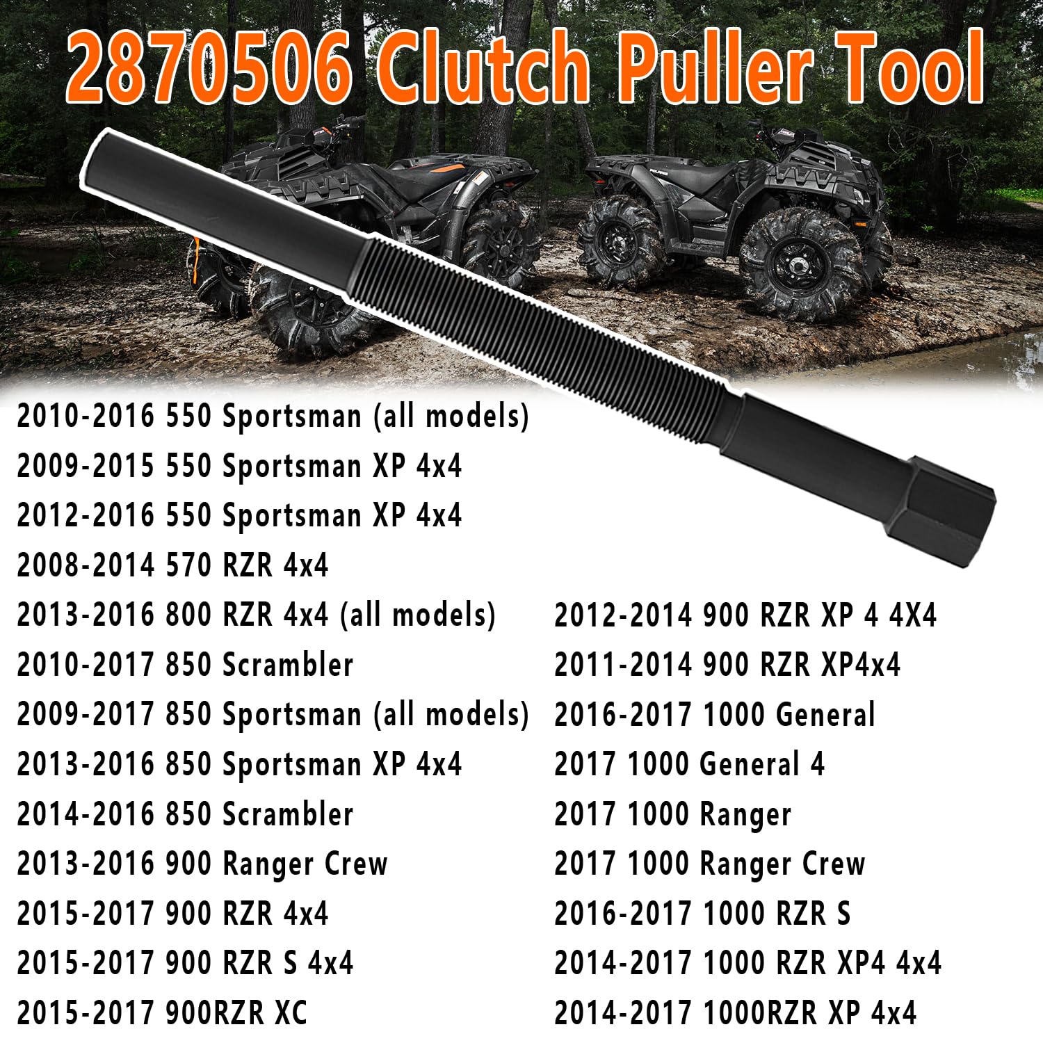 BIGLKNM 9-piece toolkit essential for Polaris clutch maintenance.