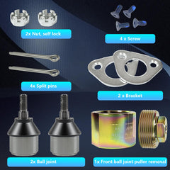 BIGLKNM ball joint and bracket components in close-up for precise fit