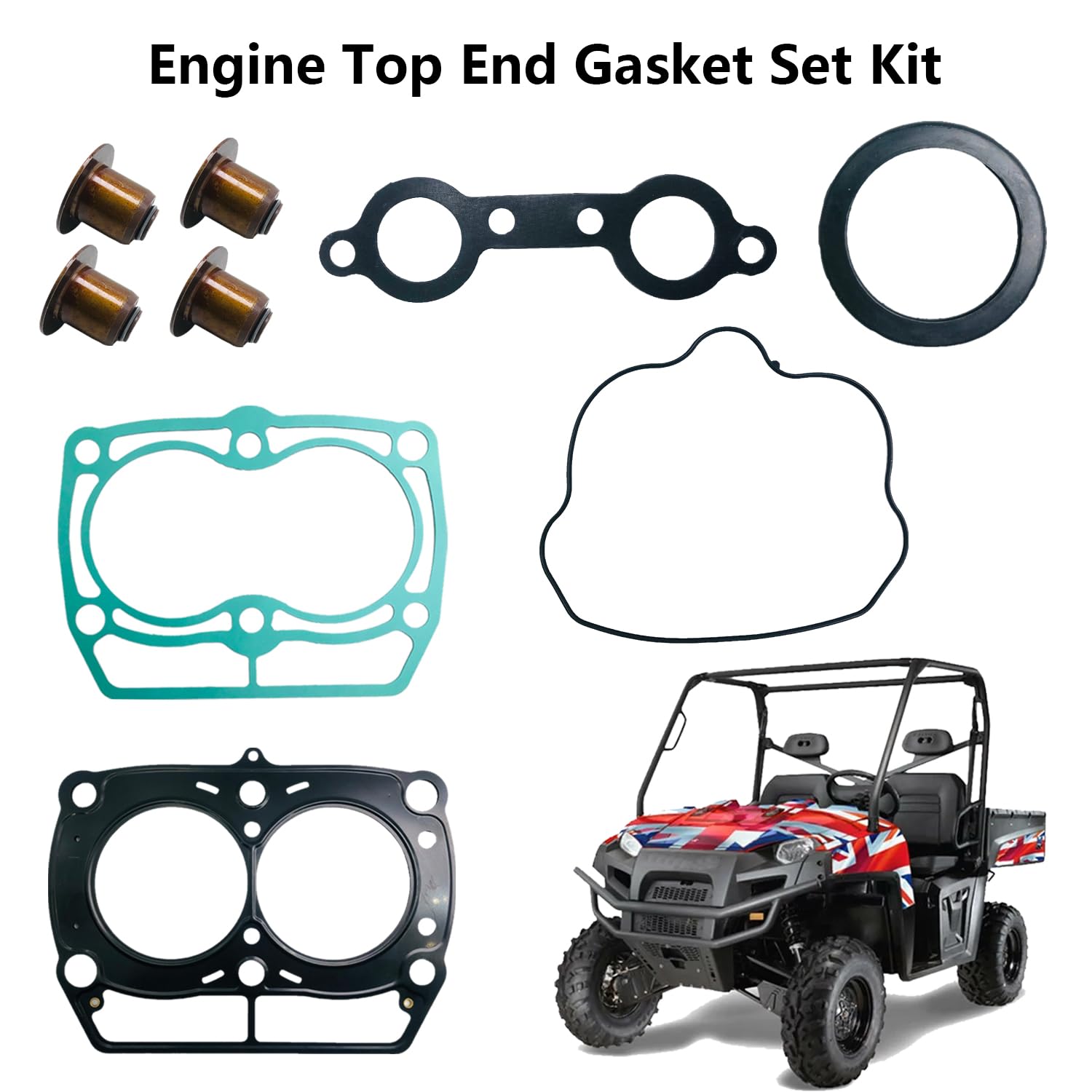 BIGLKNM complete ATV gasket kit laid out for reference and peace of mind