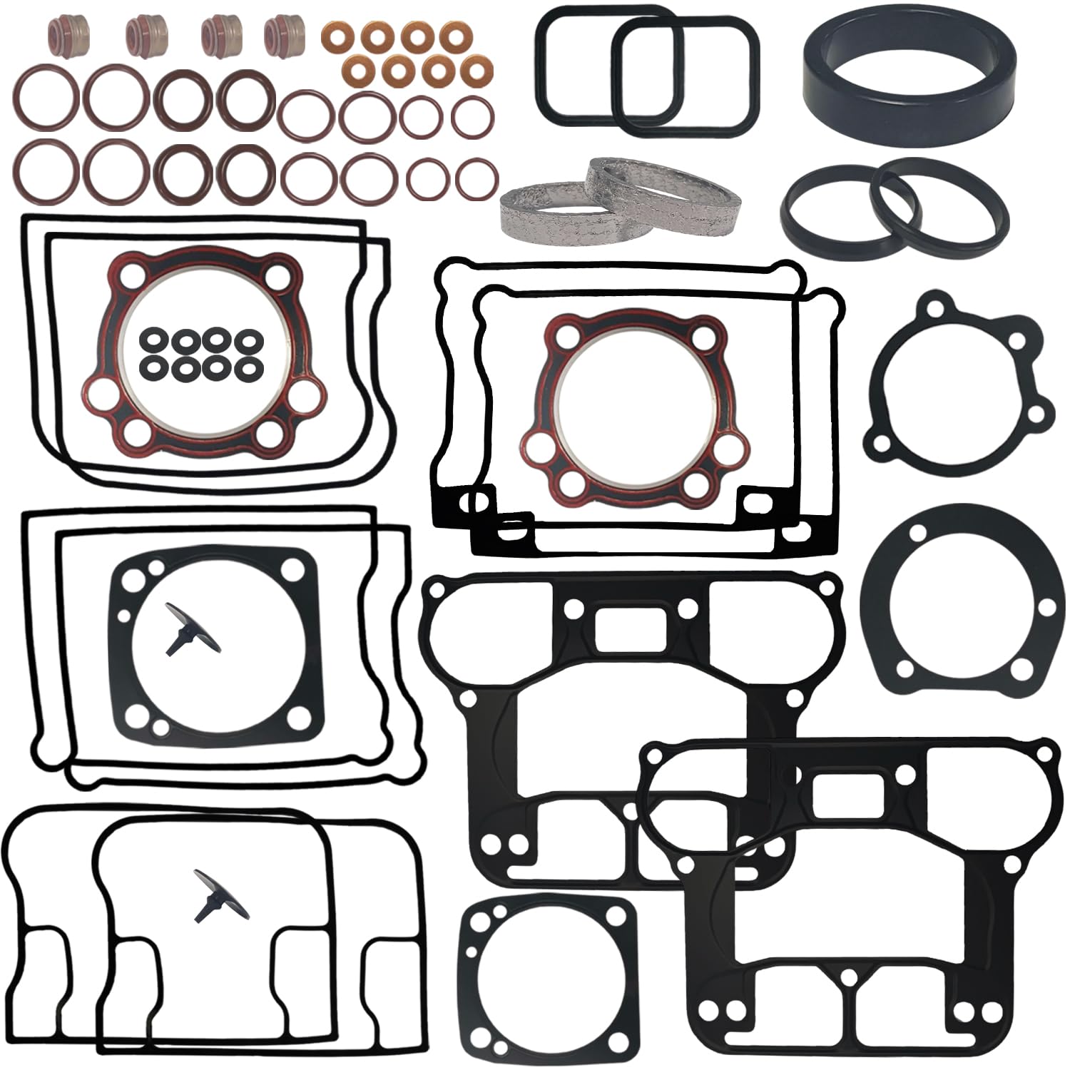 BIGLKNM Harley head gasket kit for top end with durable silicone seals
