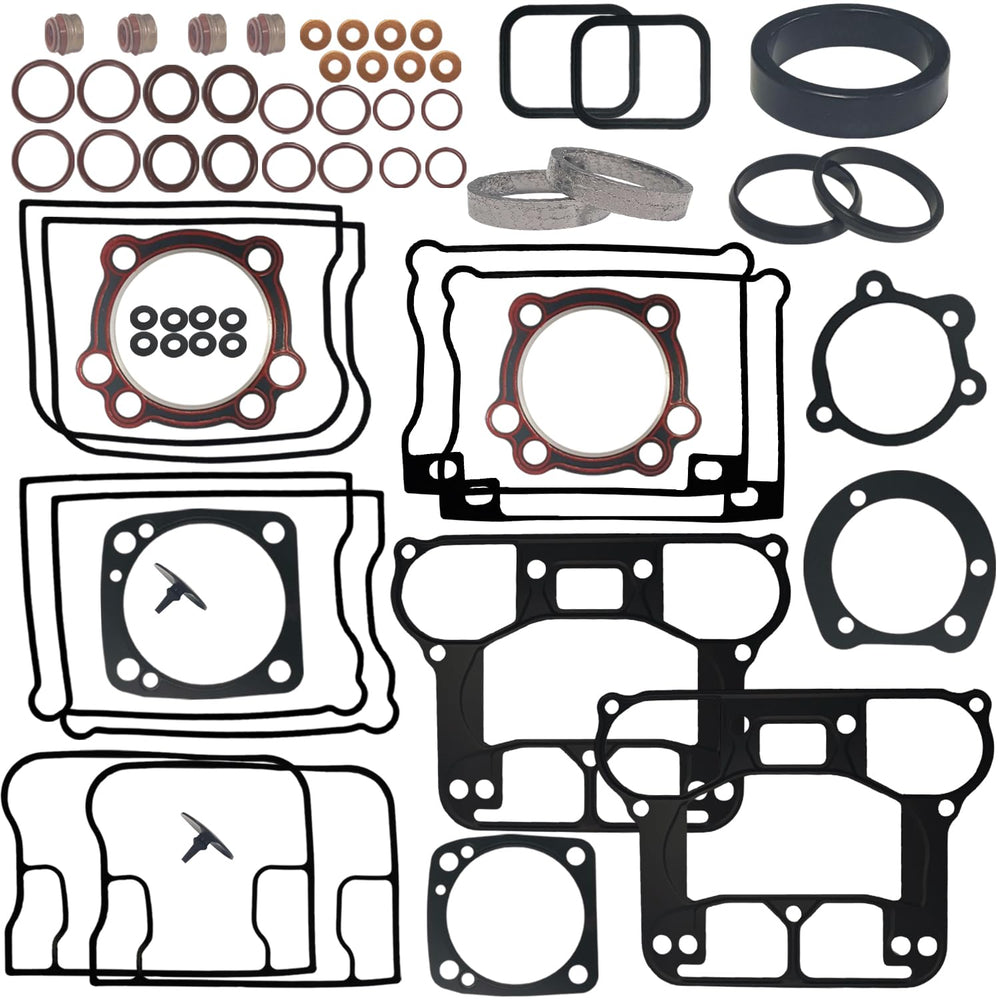 BIGLKNM Harley head gasket kit for top end with durable silicone seals