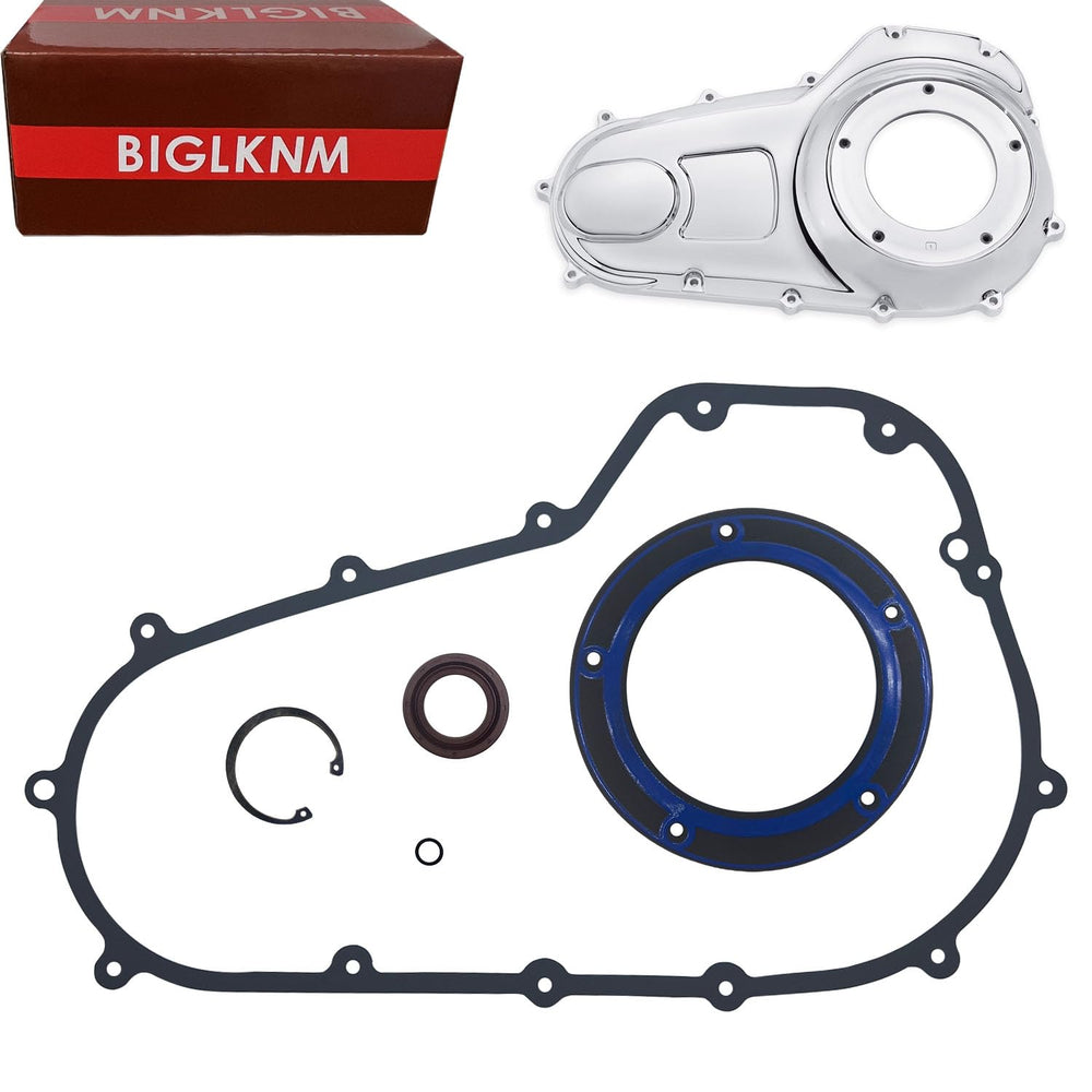 BIGLKNM primary gasket kit cover assembly for Harley ensures a tight, oil-safe seal.