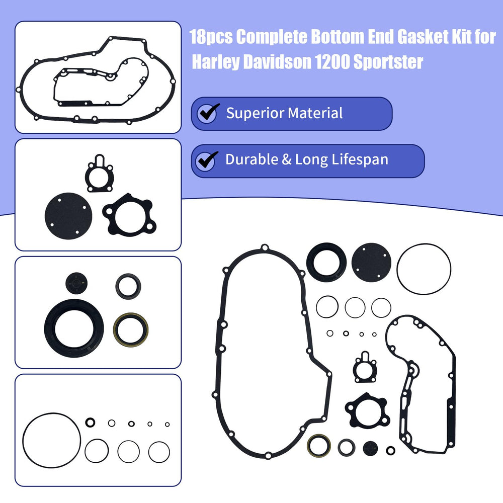 BIGLKNM gasket kit top and bottom for XL1200, complete overhaul solution.