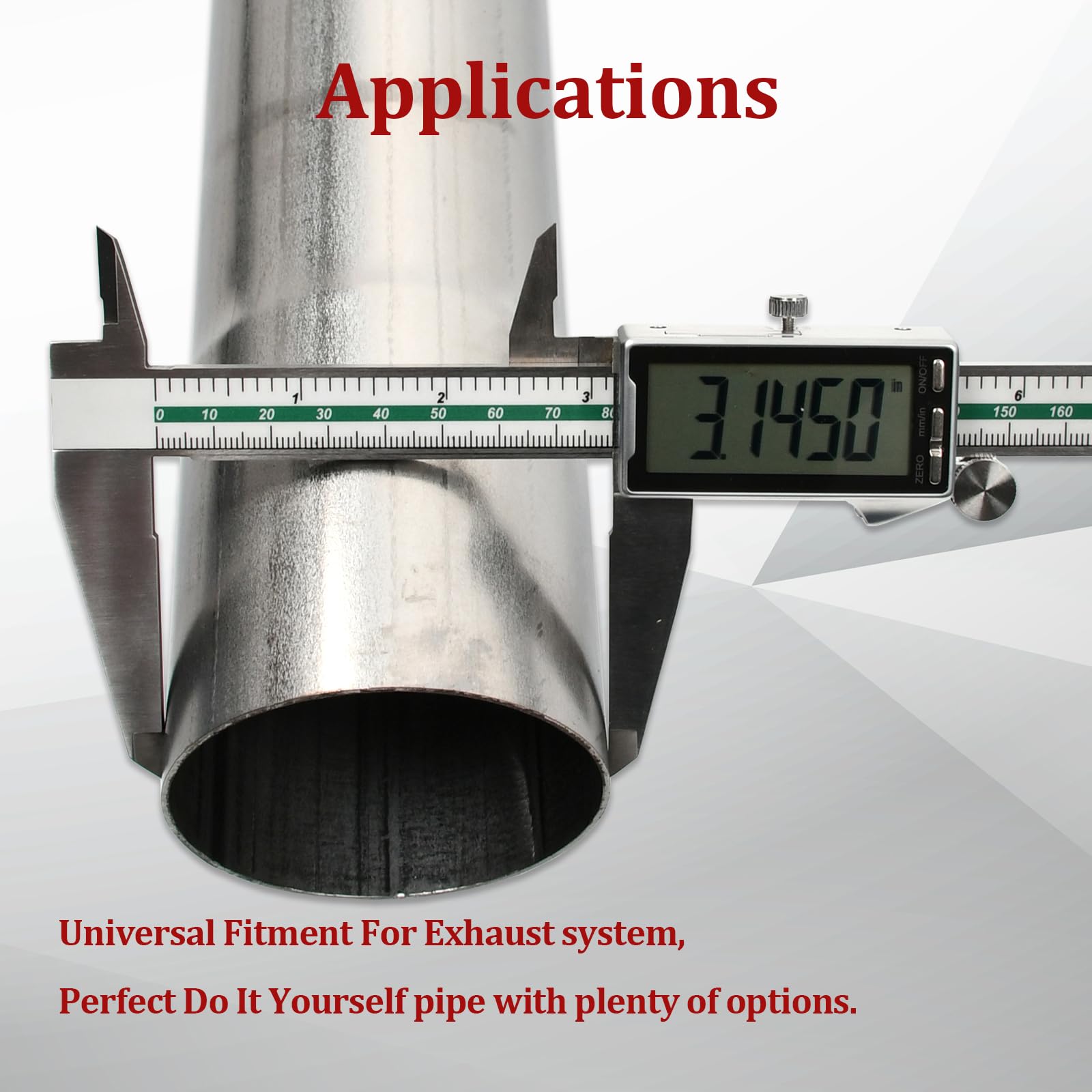 BIGREAT 409 steel 3in universal fitment supports a range of exhaust setups.