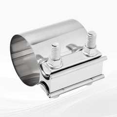 BIGREAT butt join band connects 2-1/2 inch pipes securely for easy maintenance.