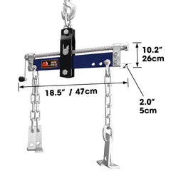 BIG RED AT32100UR engine leveler front view, designed for stable engine balancing.