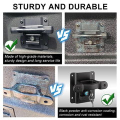 BIHEE heavy-duty aluminum tie-down brackets resist wear during rugged truck runs