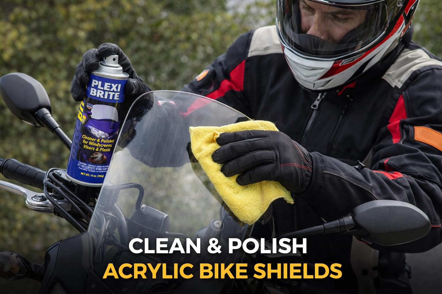 Bike Brite MC69000 restores clarity on faceshields and eyewear for safer visibility.