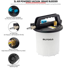 BILITOOLS 3L tank capacity supports full system flush with fewer refills.
