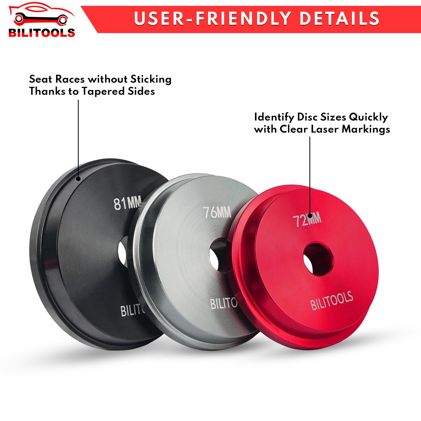 BILITOOLS adapter 59mm designed for reliable alignment during installation.