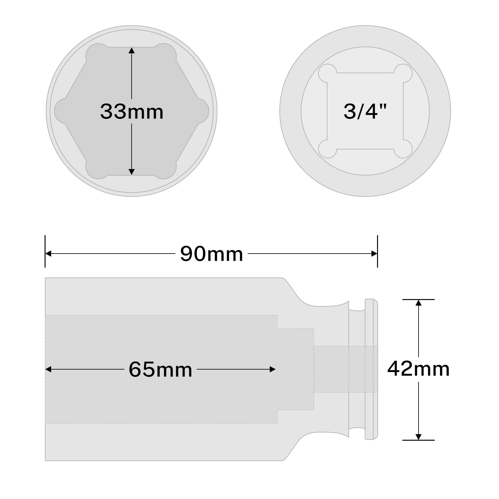 BILITOOLS close-up of black phosphate finish for corrosion resistance.