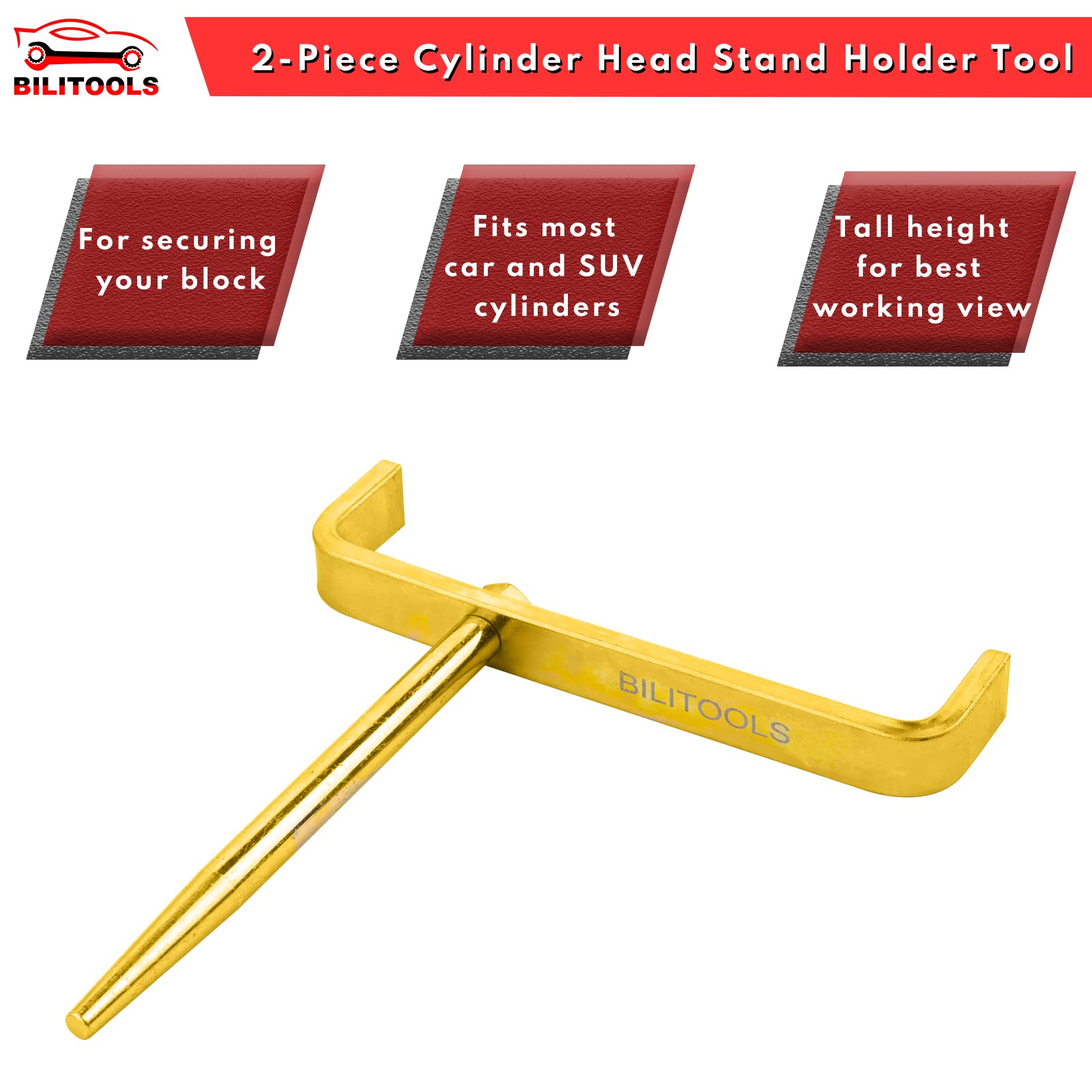 BILITOOLS cylinder head stand aids crack detection and wear analysis safely.