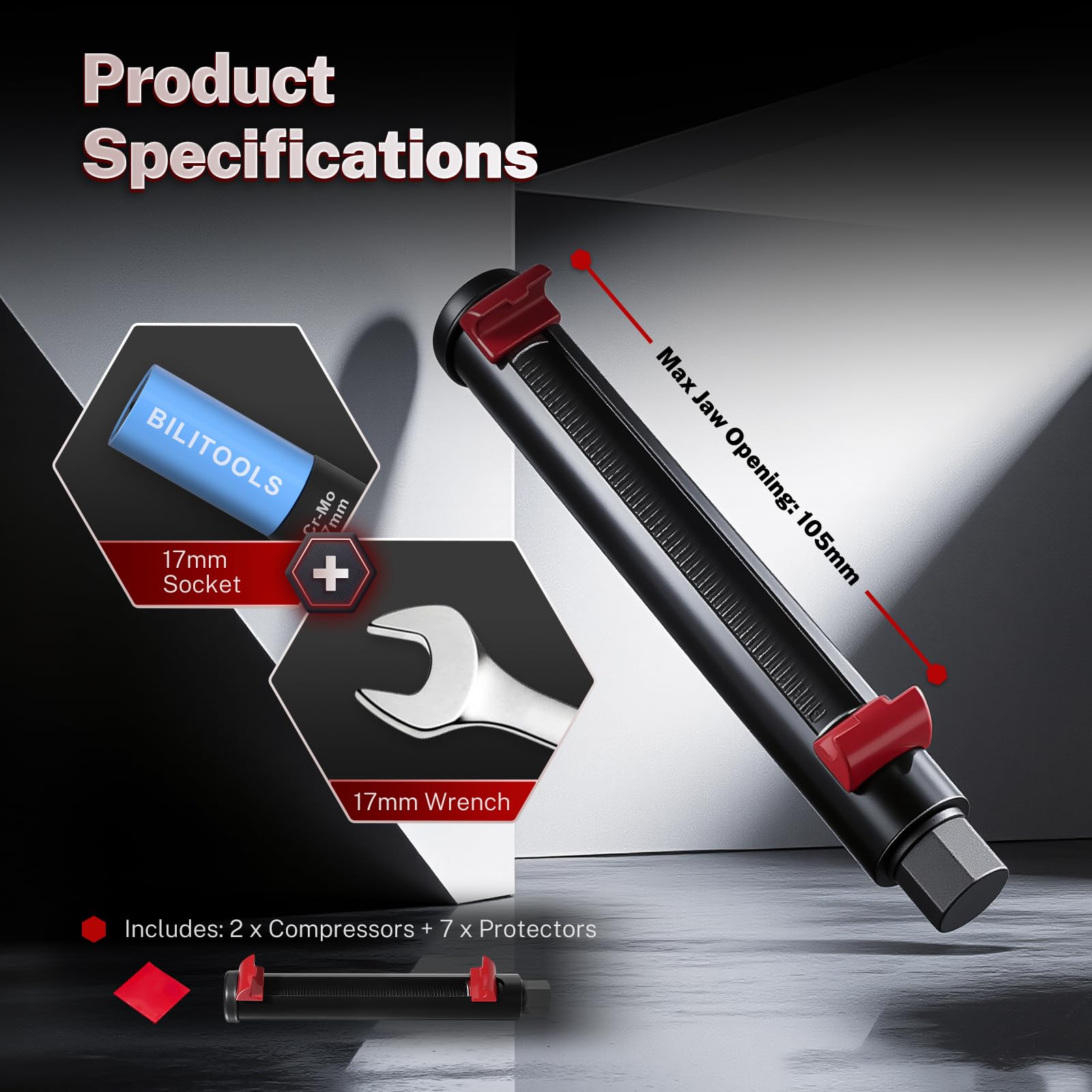 BILITOOLS heavy-duty steel construction for durable workshop use