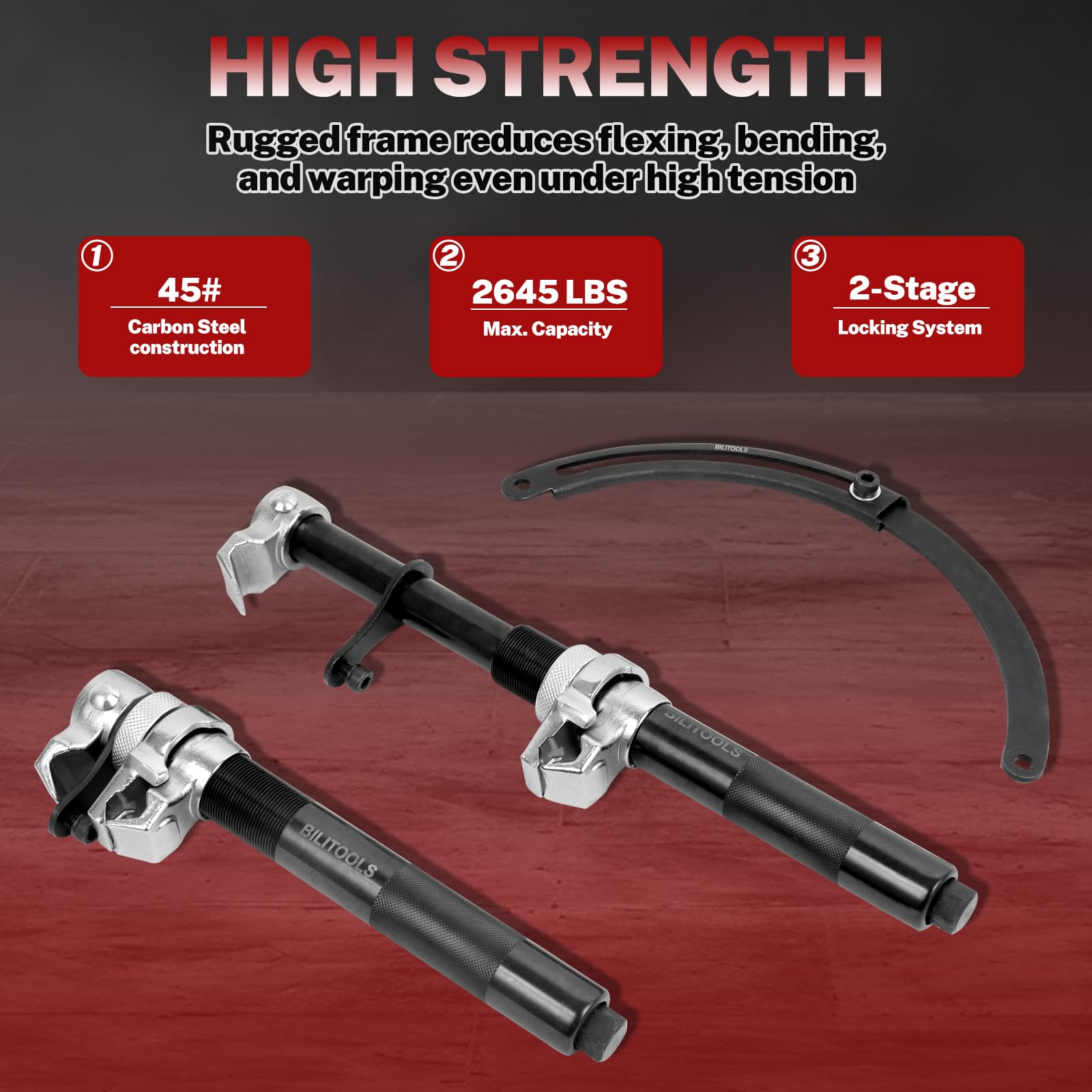 Adjustable holder handles 8.6 to 12.2 inch coil diameters