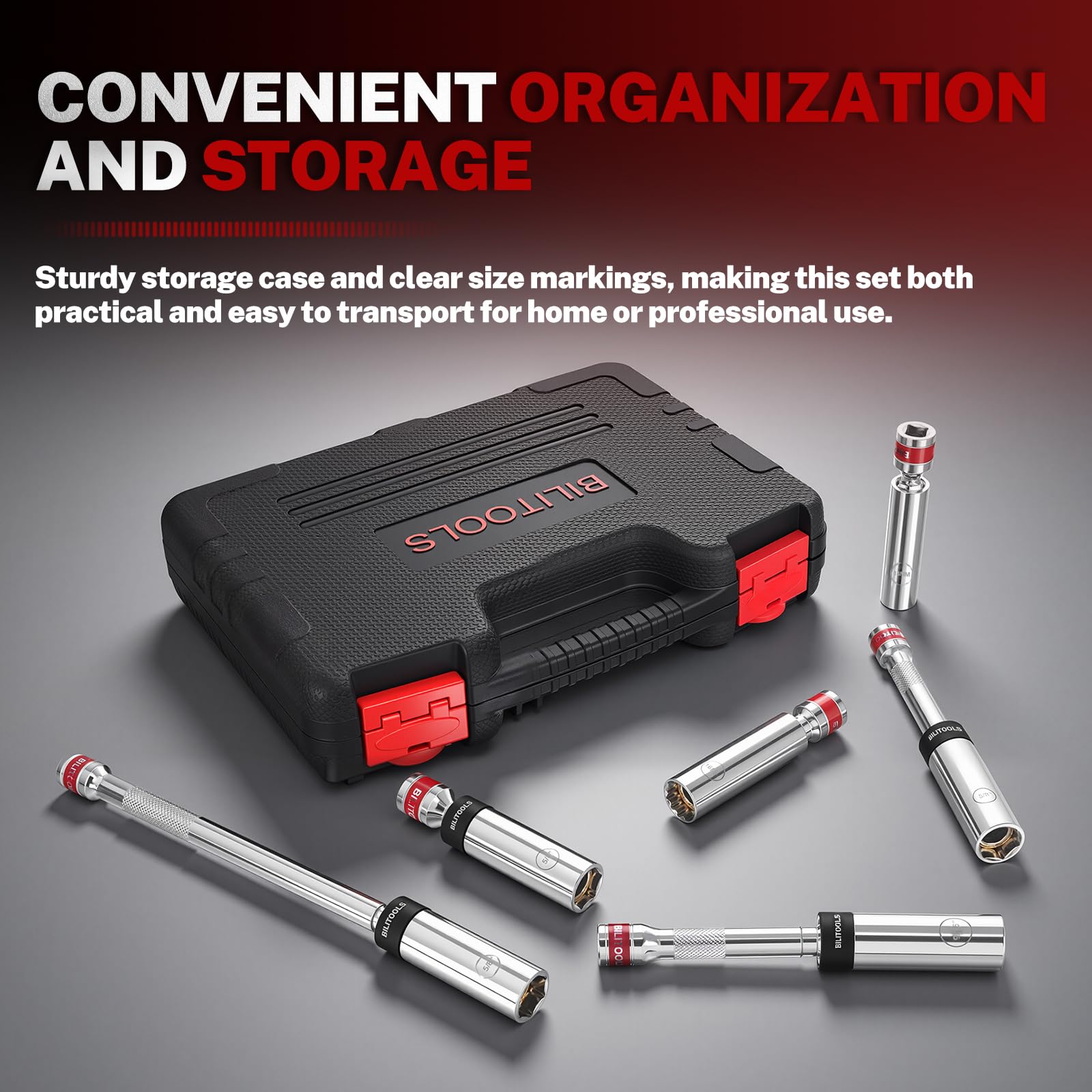 BILITOOLS magnetic core holds plugs securely during removal.