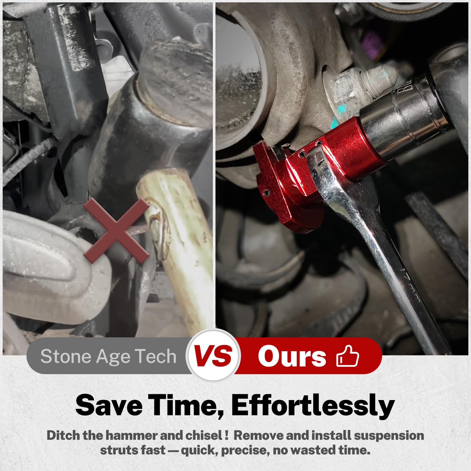 BILITOOLS Strut Spreader Tool demonstrates 120Nm torque capacity for reliable spreading.