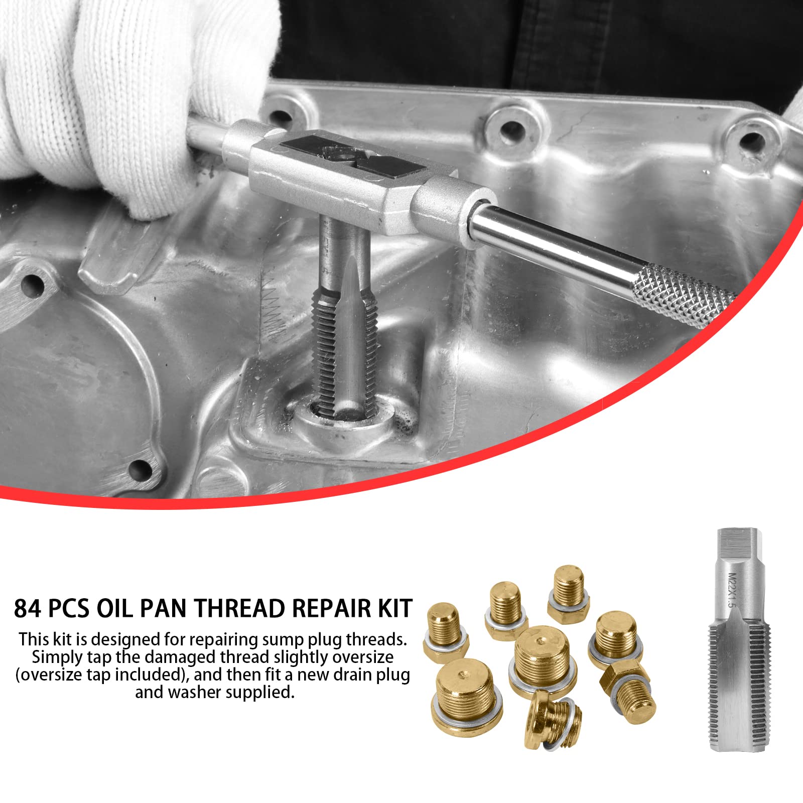 BILITOOLS sump plugs and washers set for worn-thread fixes