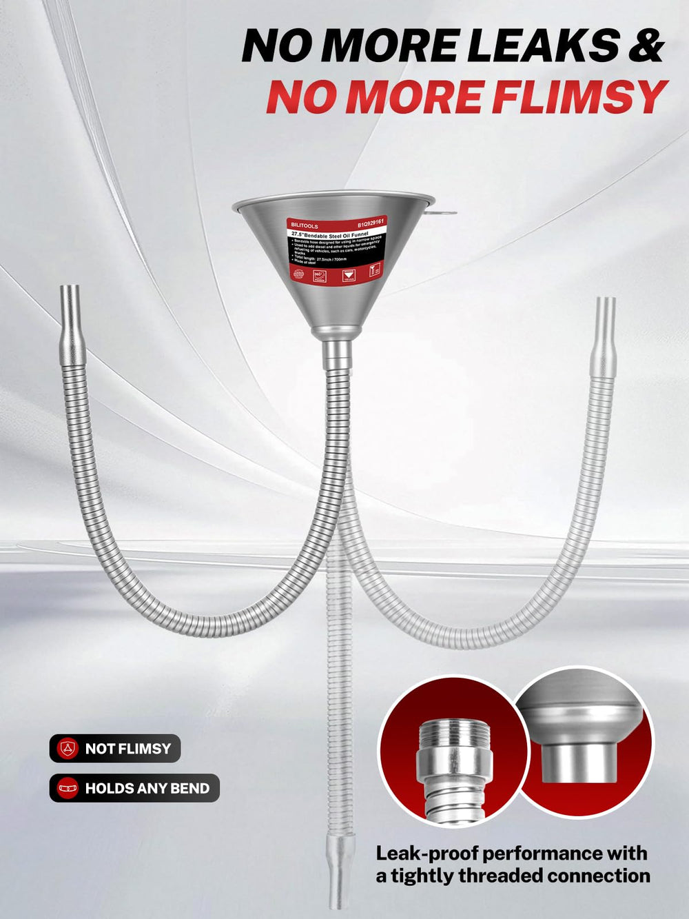 BILITOOLS transmission-fluid compatible funnel for garage use.