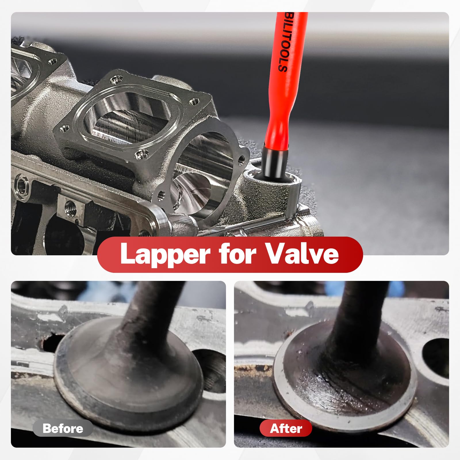 Valve lappers included by BILITOOLS for smoother seating