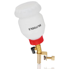 BILITOOLS 1L bottle mounted clamp for secure, spill-free maintenance.