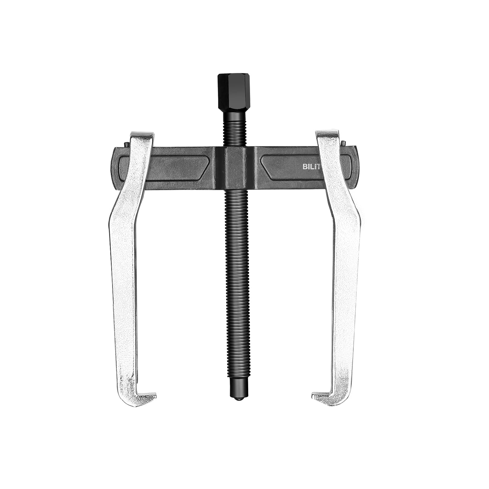 BILITOOLS 6-inch 2-jaw gear puller ready for gear removal in automotive and machinery repairs.