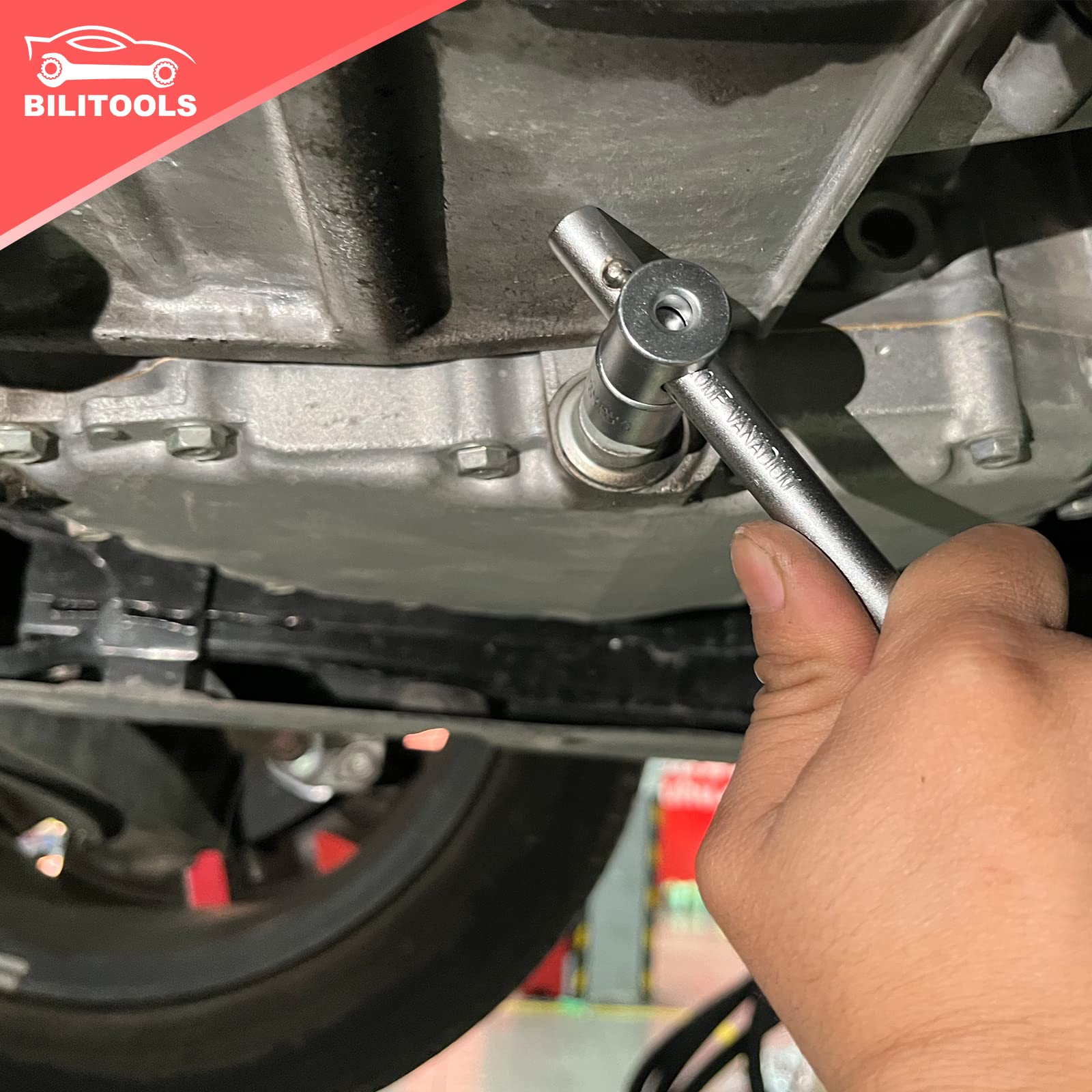 BILITOOLS hex sockets 8-17mm close-up for versatile engine work.