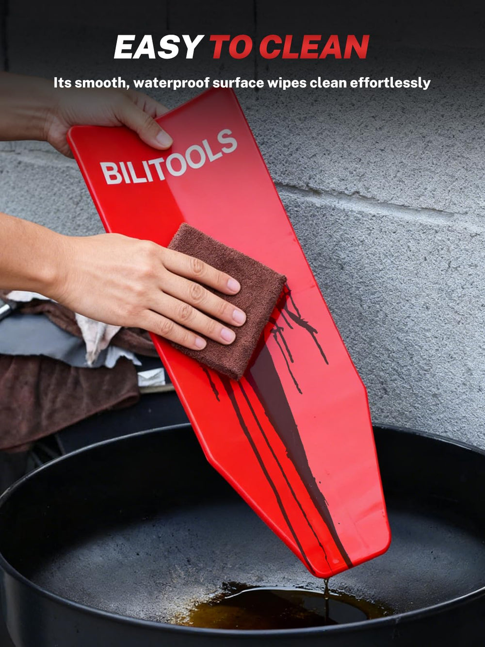 BILITOOLS kit stores neatly in your garage for easy access.