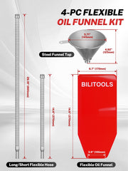 BILITOOLS spill-proof spout guides oil precisely, reducing mess.