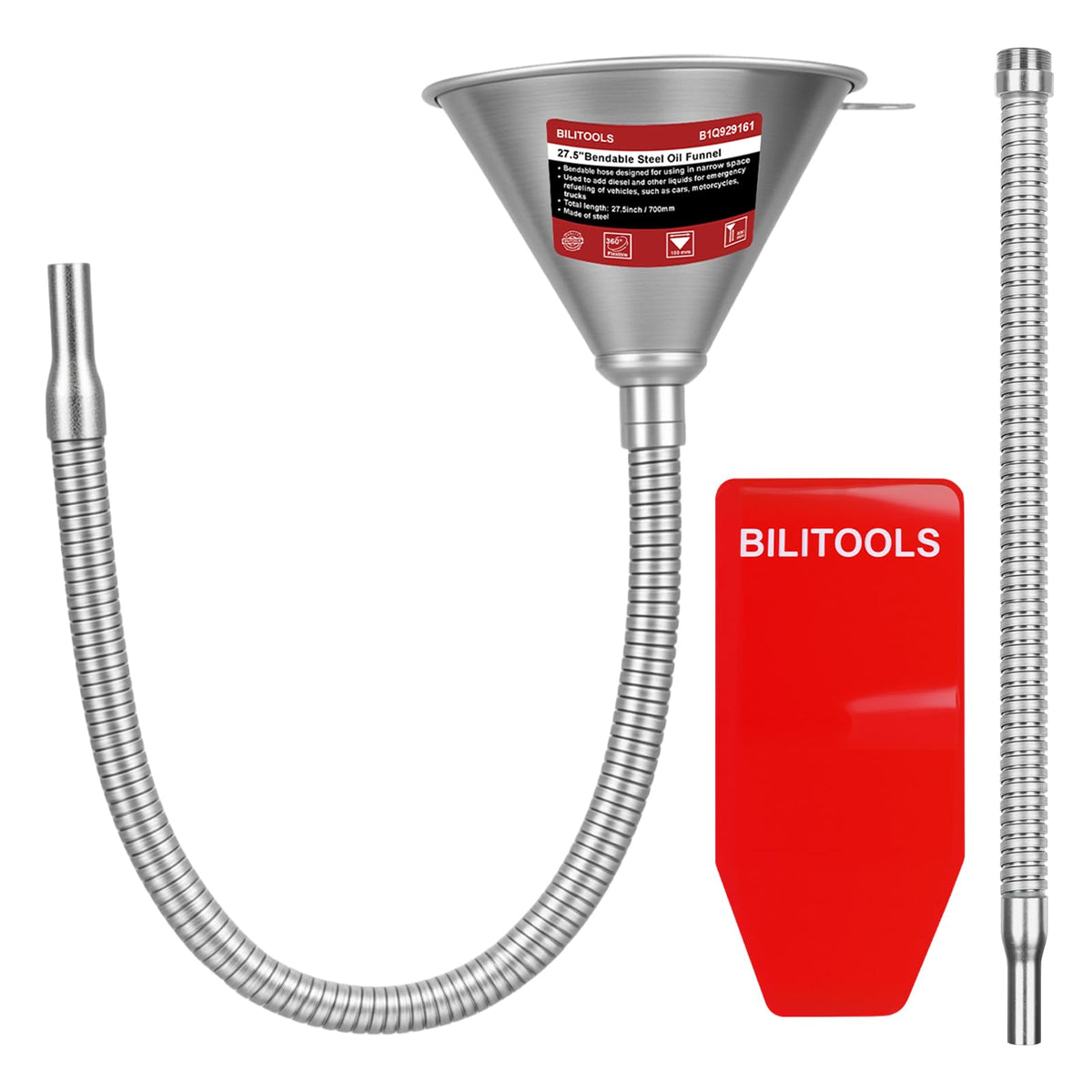 BILITOOLS oil change kit with steel system for spill-free maintenance.
