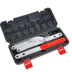BILITOOLS universal pulley holder toolkit overview for engine timing tasks.