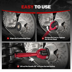 BILITOOLS X3 ergonomic non-slip handle improving grip during belt work