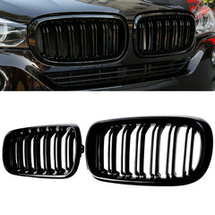 BILLDIO X5 F15 grille close-up with gloss black finish and precise fit