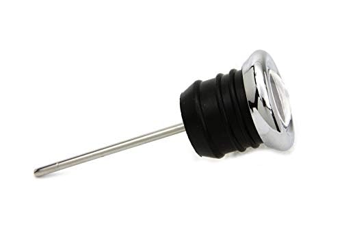 Billet Proof Designs black gauge face oil temperature gauge for Harley Softail—clear readings