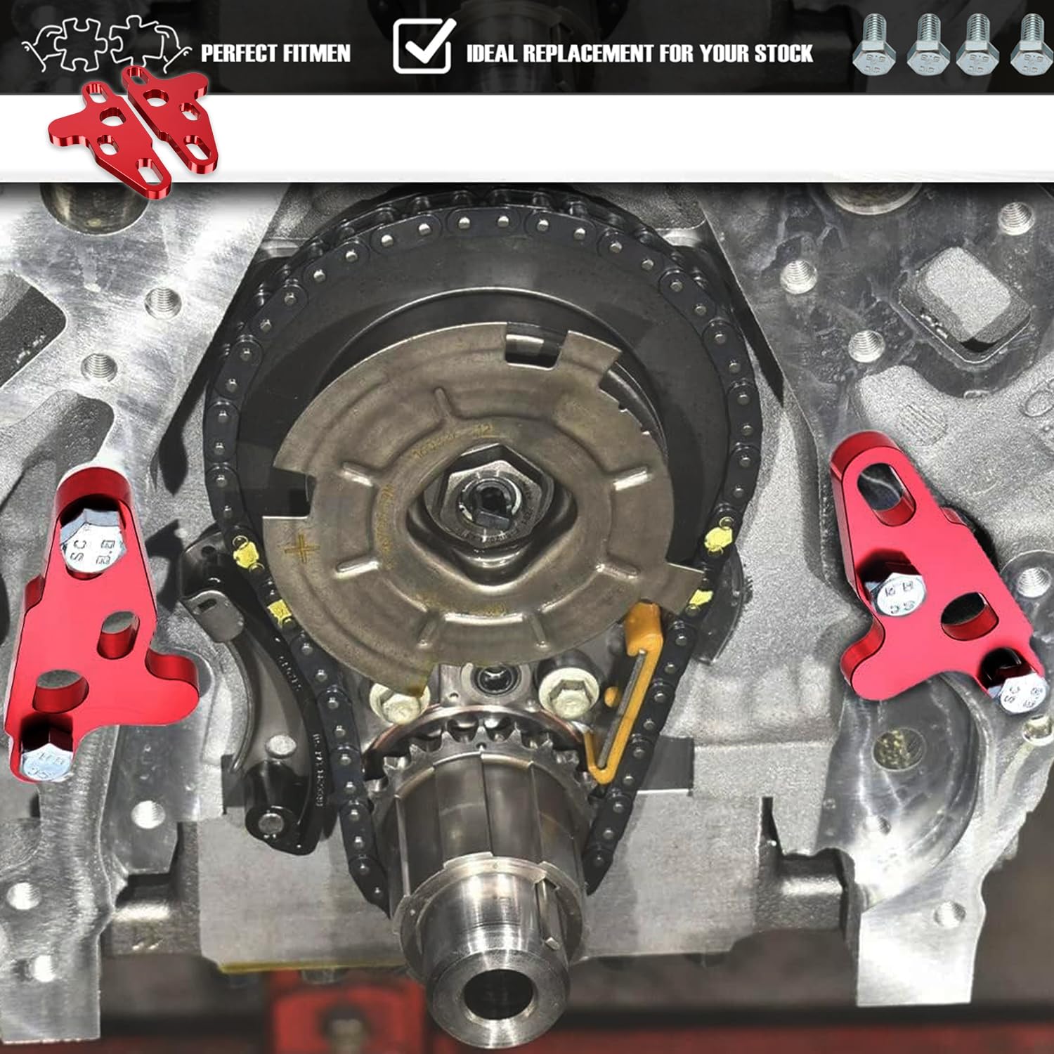 BILLFARO cam swap installation aid keeps oil pump aligned during removal.