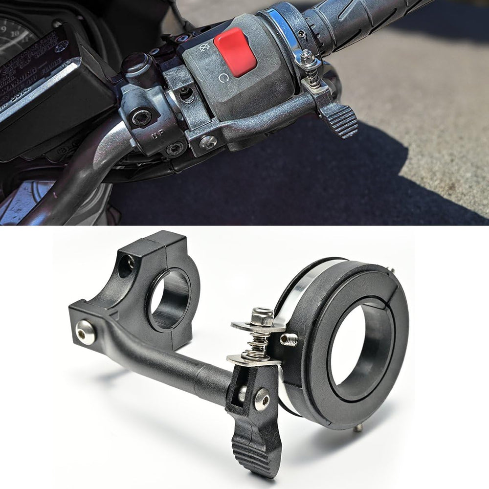 BILLFARO universal cruise control lock assembled, smooth throttle control for long rides.