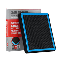 Billowy CF11966 cabin air filter ready for installation to improve air quality.