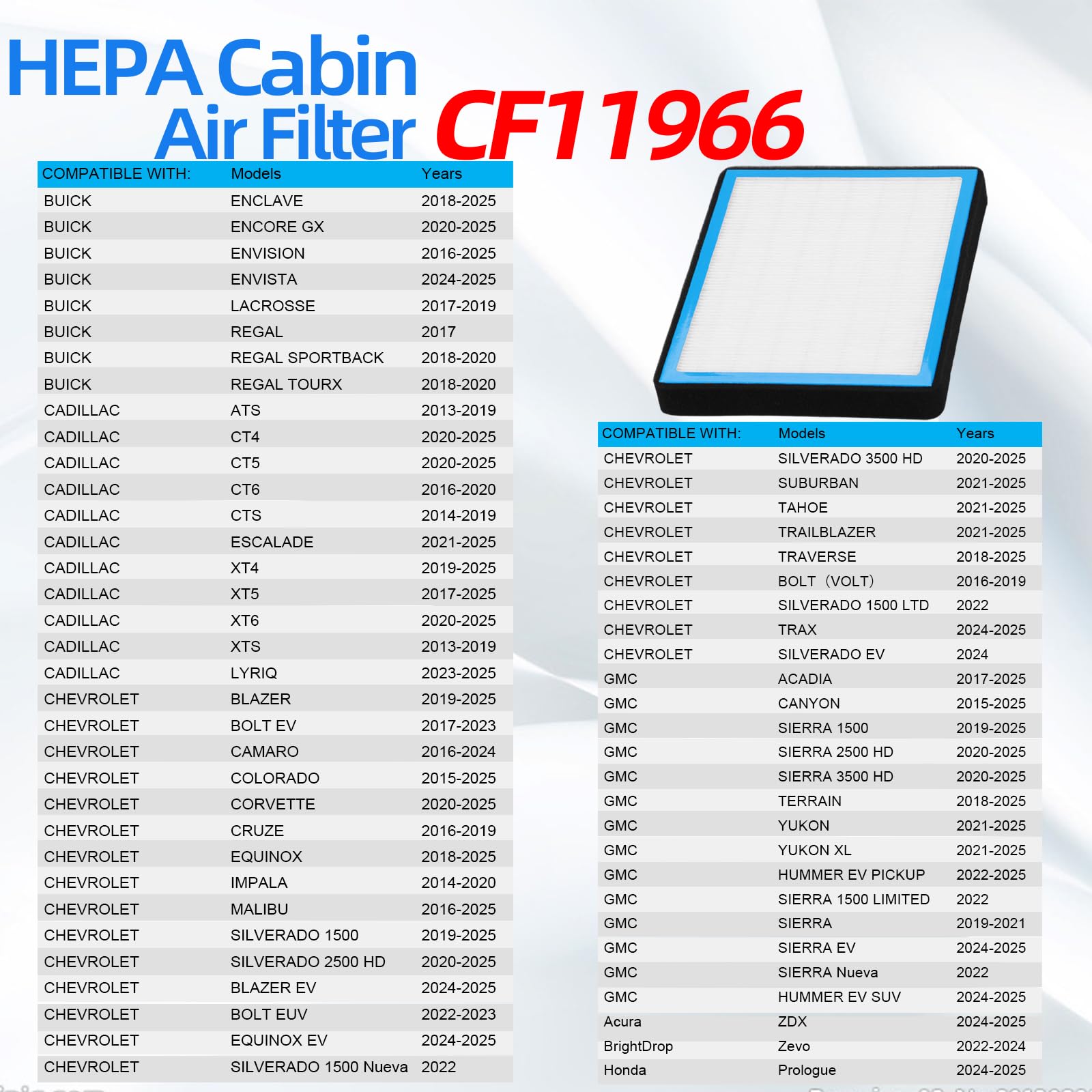 Billowy CF11966 installation step demonstrates quick, tool-free replacement.