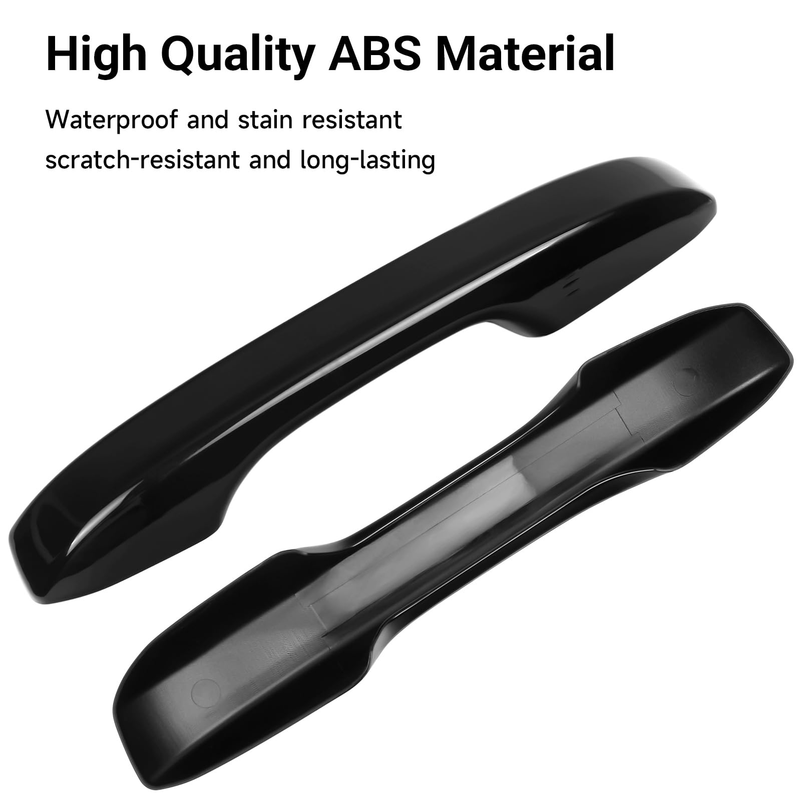BILOPER glossy black Honda Civic door handle protector complements exterior appearance.