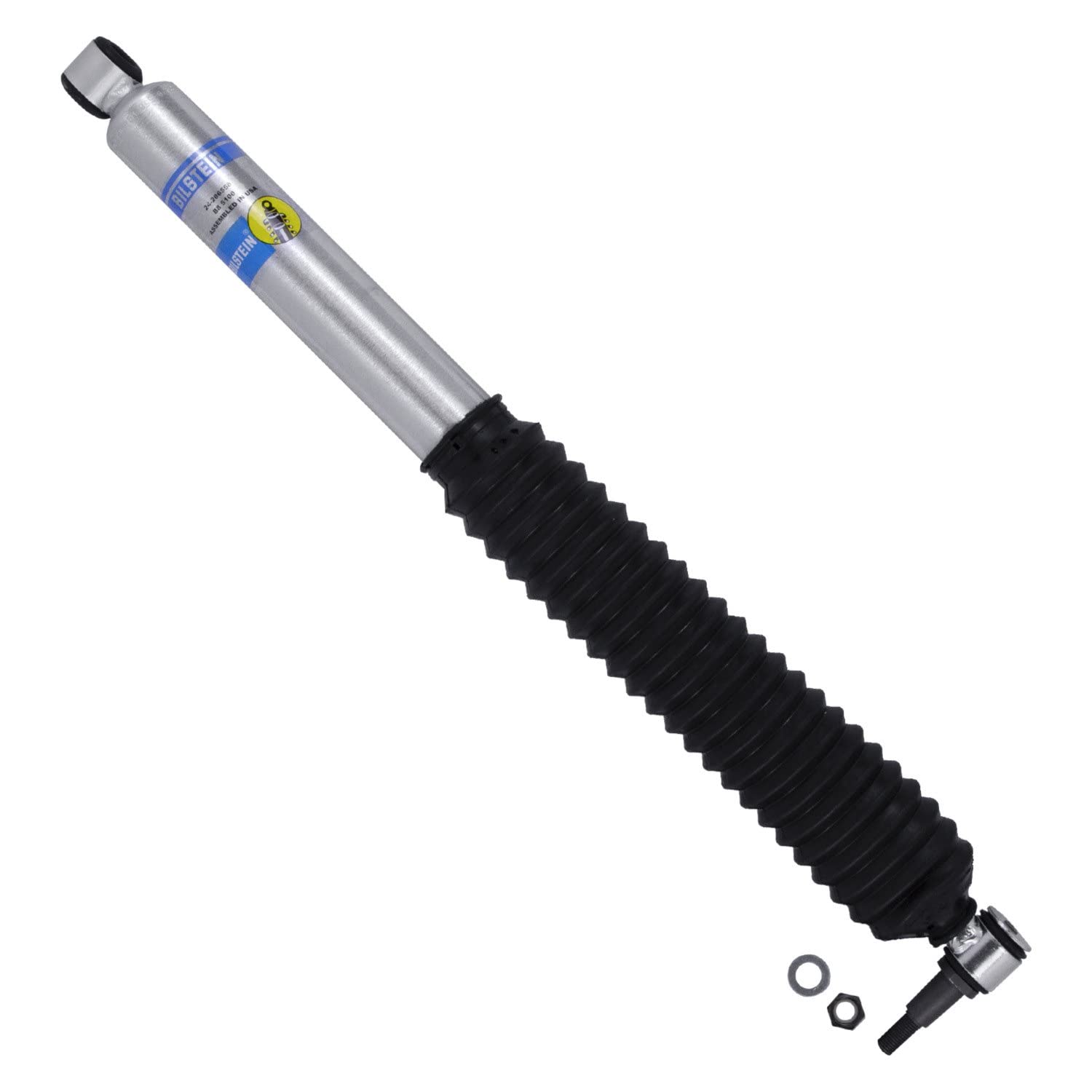 Bilstein 24-286558 front-stabilizer closeup shows precision components for smoother steering.