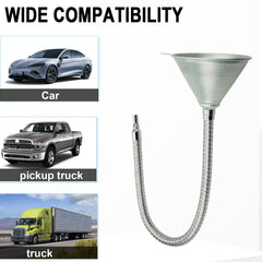 Binazon galvanized steel funnel with screen for oil and fuel transfer