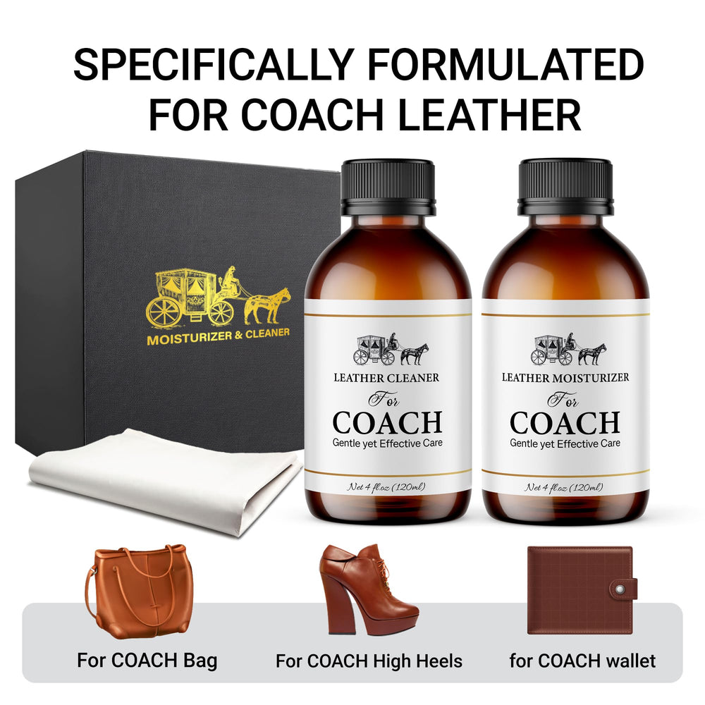 Bingbrofam leather-moisturizer for Coach bottle restores oils on handbags.