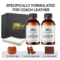 Bingbrofam leather-moisturizer for Coach bottle restores oils on handbags.
