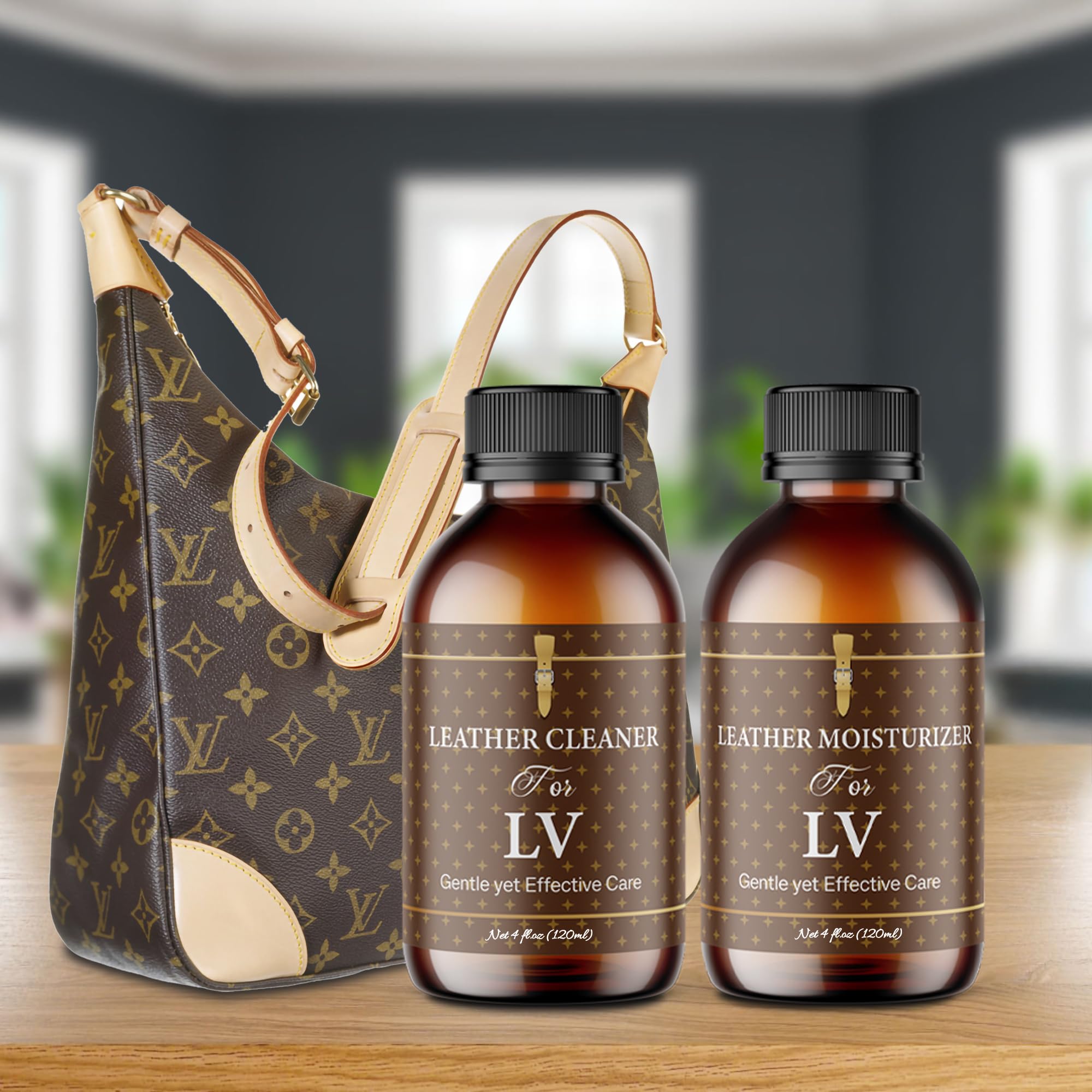 Bingbrofam wallet and bag care being treated to preserve texture