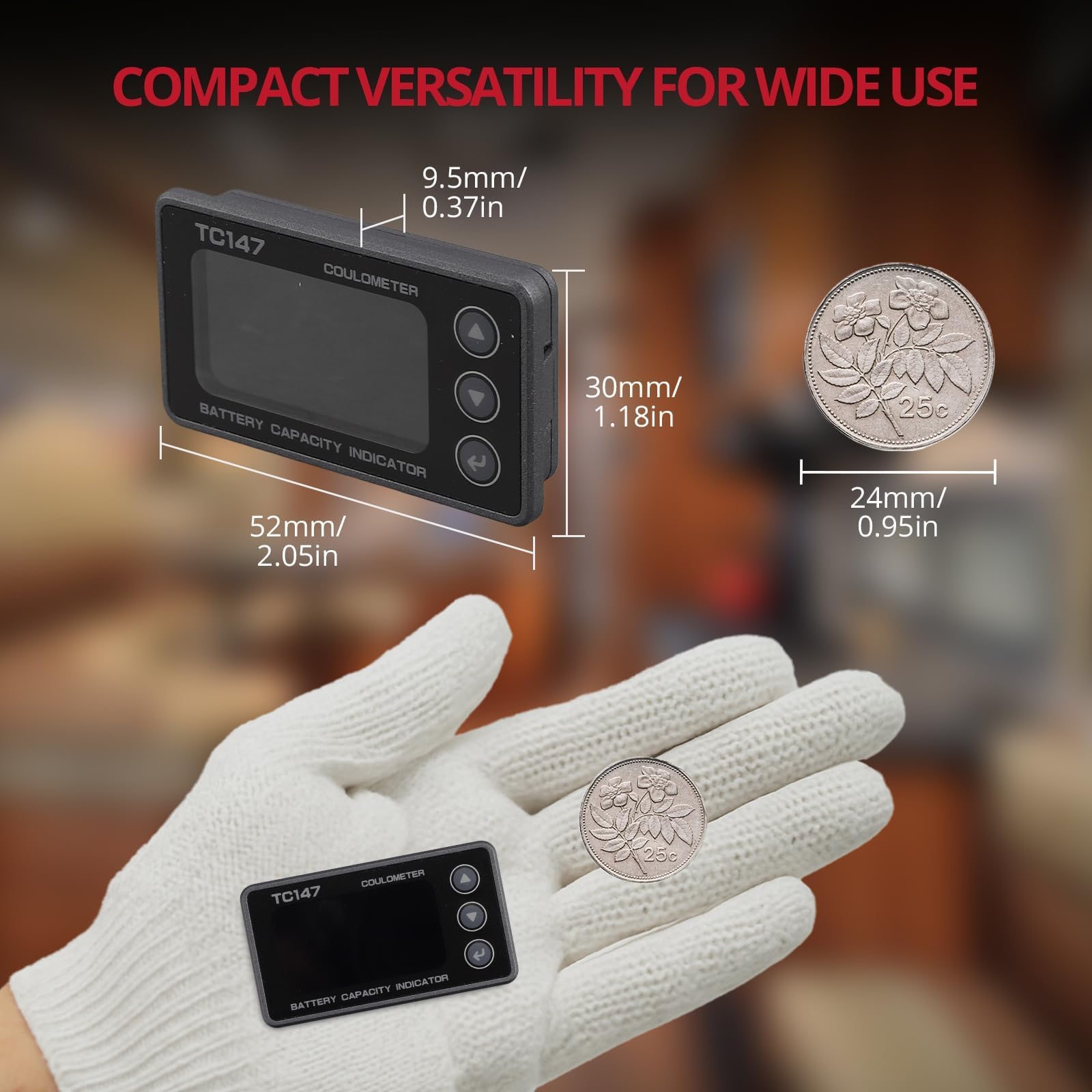 BINTA battery monitor shows real-time curve to track charging and discharging at a glance