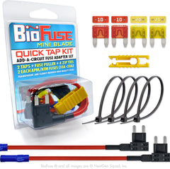 BioFuse 12 AWG mini ATM quick-tap kit package view for easy automotive wiring upgrades