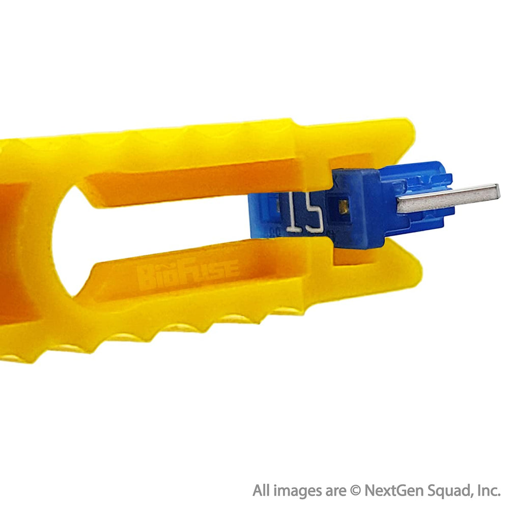 BioFuse fuse puller tool included for fast, safe fuse removal.