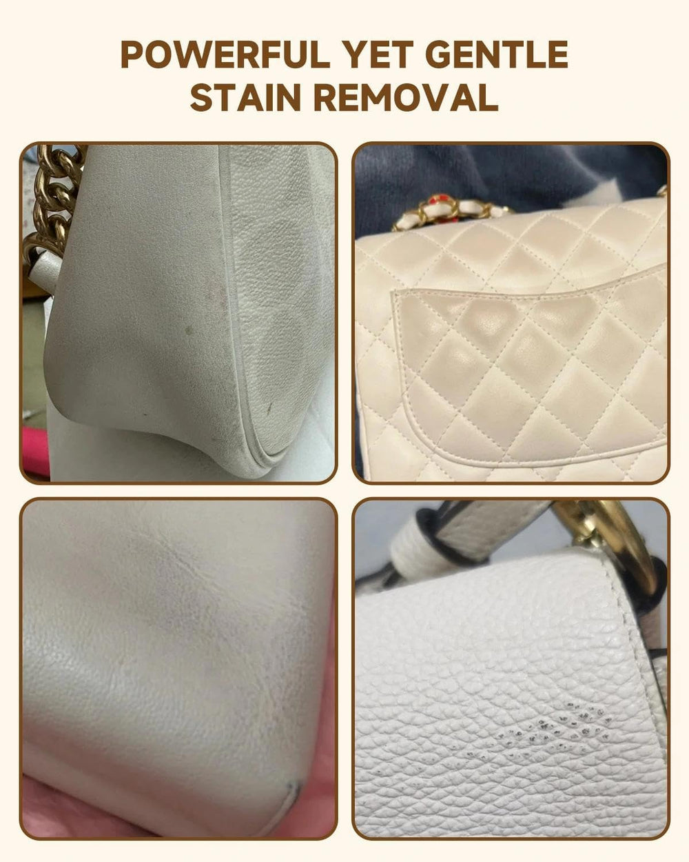 BIOOICH leather cleaning cloth gently polishes and protects surfaces.