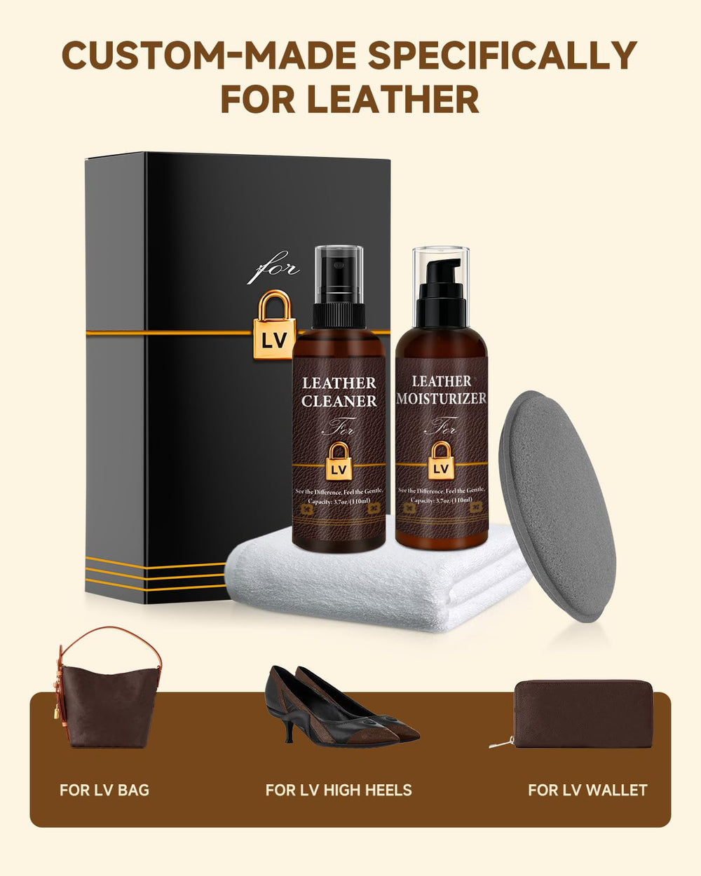 BIOOICH LV moisturizer for leather maintains suppleness and nourishes Vachetta