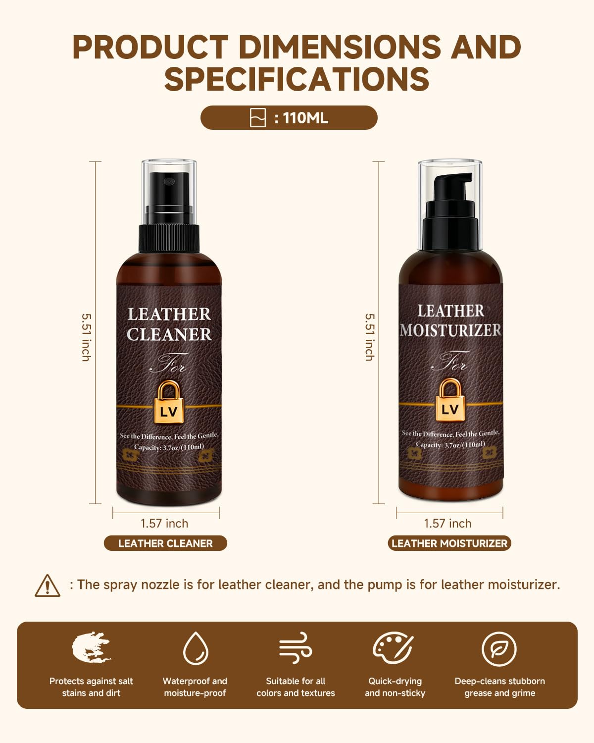 BIOOICH leather protection cream guards LV leather against wear